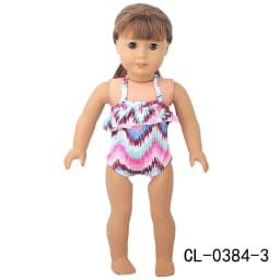 Sling Swimsuit Flower Rianbow Pony Iron Tower Bikini Swimsuit For 43cm Baby New Born&American 18 Inch,OG Girl Doll Accessories