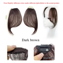 Seamless Natural Invisible Bangs Wig Traceless Bangs 100% Human Hair Female Figure-eight Bangs on Both Sides Wig Patch