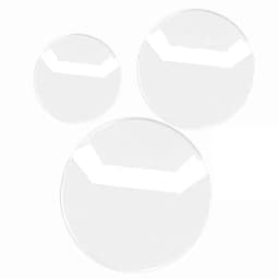 10pcs Clear Round Badge PVC Protective Case Pins Badge Storage Bags for DIY Making Badge Display Bag Packing Cover Materials