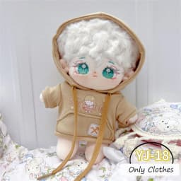 Cute Dress Up Jk Uniform Clothes for 20cm Cotton Plush Lolita Cross Dressing Clothing Skirt Fashion Casual Suit Socks Girl Toys