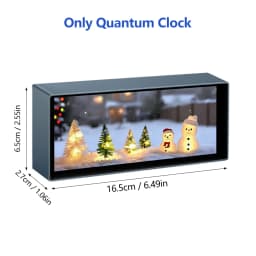 Smart Quantum Digital Clock With Night Light Bluetooth App Control Customizable Photo Frame for Home Office Gaming Room Decor