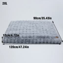 M-4XL Ultra-soft Plush Dog Bed Pet Cat Calming Sleeping Bed Thicker Foam Base Crate Bed Multiple Sizes Option for Dogs