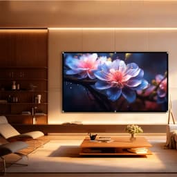 XIAOHUI Simple White Grid Anti-Light Screen Portable Projector Screen 60-180Inch Home Office Projection Screen 16:9 Ratio