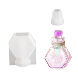 Small Bottle Pendant Silicone Mold Epoxy Resin Molds DIYs Heart Wishing