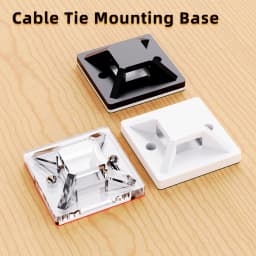 Cable Organizer 50 Pcs Self Adhesive Nylon Removable Base Cord Management Base Mount Zip Tie Mounts For Outdoor Cable Organizer