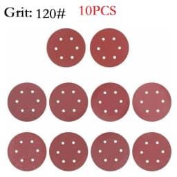 9inch Sandpaper 225mm 6 Hole Sanding Paper 40-2000grit Electric Wall Polisher Furniture Wood Products Grinding Polishing Metal