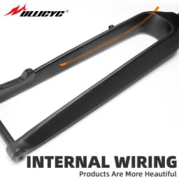 Java 3K Carbon MTB Fork,Straight Tube 100/110mm TA Thru Axle,26/27.5/29in MTB Bicycle Fork