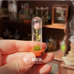 6Points DollHouse Miniature Magic Potions Retro Magic House Bryce Model BJD Potion Bottle Ob Scene Accessory Hourglass Gem Model