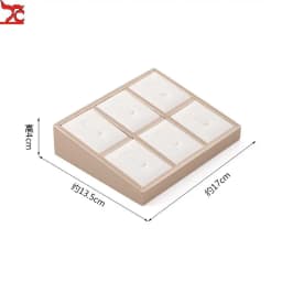 Ring Display Case Window Counter Ring Plate Display Jewelry Rack Champagne Jewelry Tray Commercial Display Props