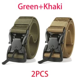 Newest Automatic Magnetic Buckle Tactical Belt Mens Canvas Tactical Workwear Casual Outdoor Military Training Pants Belt For Men