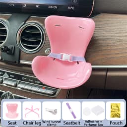 Various Styles For Labubu Cartoon Plush Safety Seat Cute Doll Air Outlet Aromatherapy Decoration Car Interior Accessories