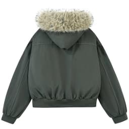 Winter Jackets Fur Collar Parkas Coat Men Vintage Thicken Fleece Warm Jackets Streetwear Harajuku Hip Hop Padded Jackets Outwear