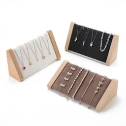 Solid Wood Ring Bracelet Display Rack Jewelry Store Specific Obliquity Display Props Necklace Holder Creative Decorations
