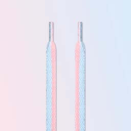 1 Pair Flat Color Stitching Shoelaces for Sneakers Macaron Hollow Woven Shoe Laces Rainbow Colorful Shoelace for Women Man