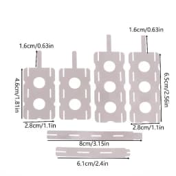 30pcs 18650 Lithium Battery Nickel Sheet 5Set Polygonal Battery Nickel Sheet For Spot Welding Machine Batteries Connection Sheet