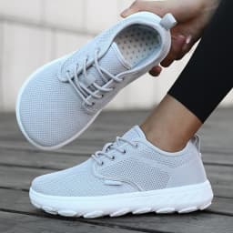Wide Toe Women Platform Shoe Breathable Knitted Mesh Comfortable Barefoot Casual Versatile Soft Sole Wide Shoes Walking Sneakers