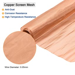 1Pcs Copper Mesh 20x12inch/40x12inch 40-200 Mesh Filtration Cloth Shielding Fabric Filter Copper Screen Mesh Screen Net for Home