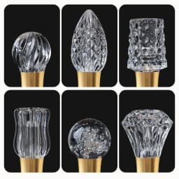 Modern Acrylic Diamond-Cut E27 E14 LED Bulb Chandelier Warm White Light cold 4000k Plug-in Hanging Lamp for Living Room Decor