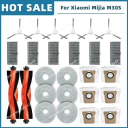 Compatible For Xiaomi Mijia M30S D103CN Replacement Parts Accessories Consumables Main Side Brush Hepa Filter Mop Cloth Dust Bag