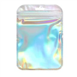 50pcs Pink Self-Sealing Laser Small Plastic Bags for Earring Jewelry Display Bags Pouch Gift Packaging Organizer Storage Bag