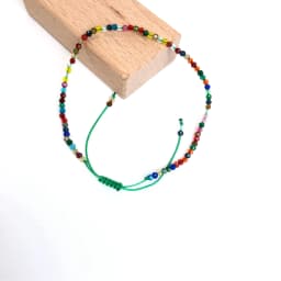 Faceted Gemstones 2-3mm Beads Hand Woven Adjustable Bracelet Lapis Lazuli Crystal Turquoise Choker Men Female Jewelry Party Gift