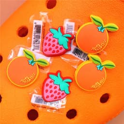 Original Various Fruit Designer Shoe Charms 5pcs/lot Clog Buckle Accessories Luxury Upper Jewelry Decorations Gift Preferred