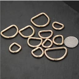 10pcs Metal D Ring Adjustable Half Rings Clasp Buckle for Belt Bags Backpacks Straps Shoes Cat Dog Collar DIY Bag Accessories