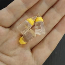 10pcs Cute 1:12 Simulation Mini Milk Bottle Feeding Bottles Miniature Baby Bottle DIY Dollhouse Miniature Accessories