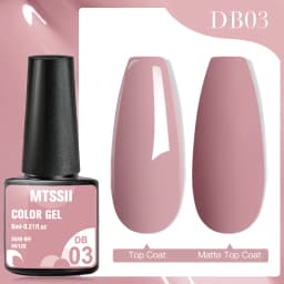 Mtssii 7ml Glitter Rubber Base Gel Polish Gold Sequins Pink White Base Gel Top Coat Soak Off UV LED Nail Art Varnish Manicure