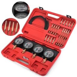 SucceBuy Fuel Vacuum Carburetor Synchronizer Carb Tool sync 4 Gauge Set with Rubber Hose Vacuum Balancer Meter Kit For Motorbike