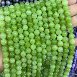 6 8 10MM Natural Stone Jade Chalcedony Round Multicolors Loose Beads For Jewelry Making Diy Charm Bracelets Necklace Accessories