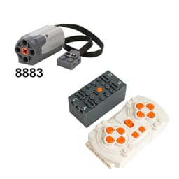 MOC Blue-tooth APP Remote Control Set - Rechargeable Battery Box Motor Set Speed Controller for PF Building Block Modifications