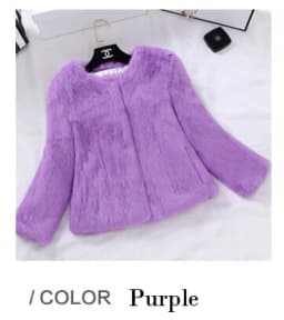 2023 New Real Full Pelt Rabbit Fur Coat 100% Pure Whole Skin Rabbit Fur Jacket Factory Wholesale Retail Discount WFP820