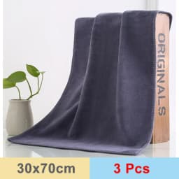 30x70 CM Car Wash Microfiber Towel Car Cleaning Drying Cloth Hemming Car Care Cloth Detailing Car Wash Blue purple/gray Towel