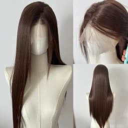 Black Wig 26inch 13x4 Lace Front Wig for Women Lolita Synthetic Wigs Black Hair for Daily Use Cosplay Party Heat-resistant Fiber