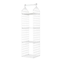 Foldable Hanging Closet Organisers Pajamas Coats Sweaters Sturdy Durable  Towels Layered Storage Basket , 2/3/4/5 Tier