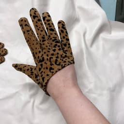 Sunscreen Gloves Women's Single Genuine Leather Half-palm Gloves Real Sheepskin Stage Show Driving gloves No Lining