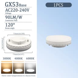 1-10pcs GX53 LED Bulb 5W 7W 9W 12W 15W 220V Reflector Disc Frosted Puck Light Cool Lighting 6000k LedS Lamp Lampara Foco