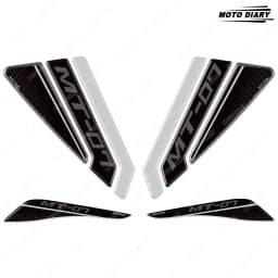 Motorcycle Fuel Tank Stickers 3D Tank Top tail fairing Decals Waterproof For MT-07 MT 07 MT07 2021 2022 2023 2024
