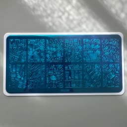 XMQ STAMPING NAIL PLATES FLOWERS LETTERS TEMPLATE