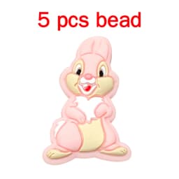 5pcs Silicone Cartoon Beads Pacifier Chain Baby DIY Care Nipple Chain Fittings