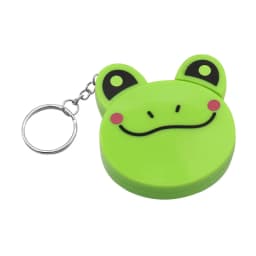 Cartoon Tape Measure 0-150cm 0-60 Inch Mini Portable Cute Animal Shape Key Ring Automatic Tape Measure Panda Frog Piggy Tiger