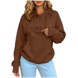 Men And Women Fall And Winter Casual Solid Color Pet Pocket Hooded Sweatshirt Funny Pullover Long Sweatshirt Jacket