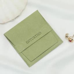100pcs Custom Logo Print Microfiber Jewelry Ring Organizer Packing Pouch 8x8cm Small Gift Bags Wedding Favor Candy Bag Wholesale