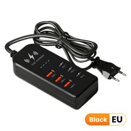 3USB 3Type C Charger Power Strip Universal Fast Charging EU/US Plug Phone Charger Adapter Electric Socket Extension Cable Socket