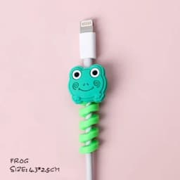 8 PCS Cartoon Silicone Charger Cable Protectors Mobile Phone Charger End Cord Charging Cable Winder