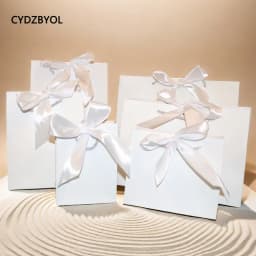 CYDZBYOL 10 Pcs Custom Logo Packaging For Small Businesses Valentines Day Gift Luxury Bag Wedding Birthday Packge Bag Custom
