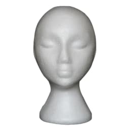 White Foam Head For Wig Display Female Mannequin Model Head Stand Hat Cap Wig Holder Styrofoam