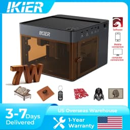 IKier Flex Portable Laser Engraver 3.5/7/12W Mini CNC Machine For Metal Wood Acrylic - DIY Gift Business Home Office Use