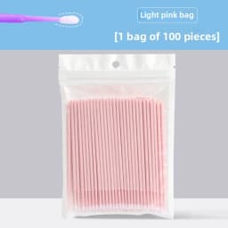 100pcs Eyelash Cleaning Brushes Micro Cotton Swab Individual Removing Makeup Brush Eyelashes Microbrush Beauty Clean Tools